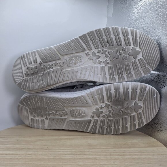 Men's Size 13 - Hey Dude Wally Sport Knit Shoes Grey Slip On Casual Stretch - Picture 7 of 8